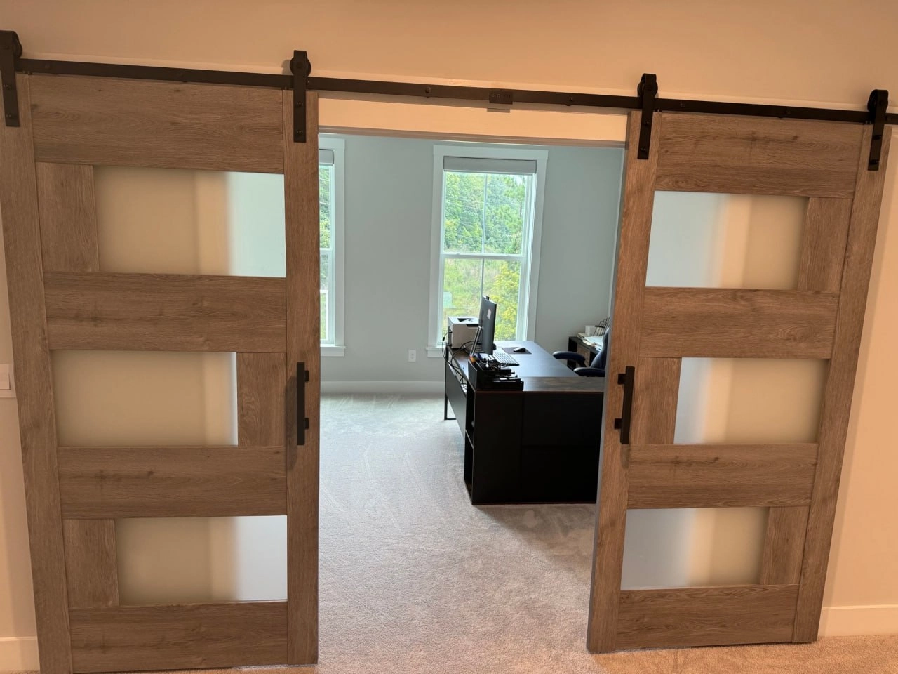 Sete 6933 Nebraska Grey, double barn doors