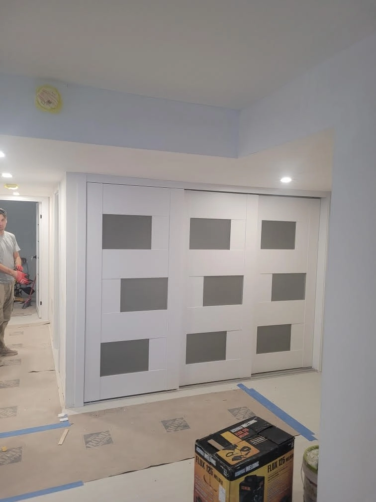 Single mdf modern interior swing door with frosted glass | Sete 6933 Nordic White | 18 x 80 photo#13