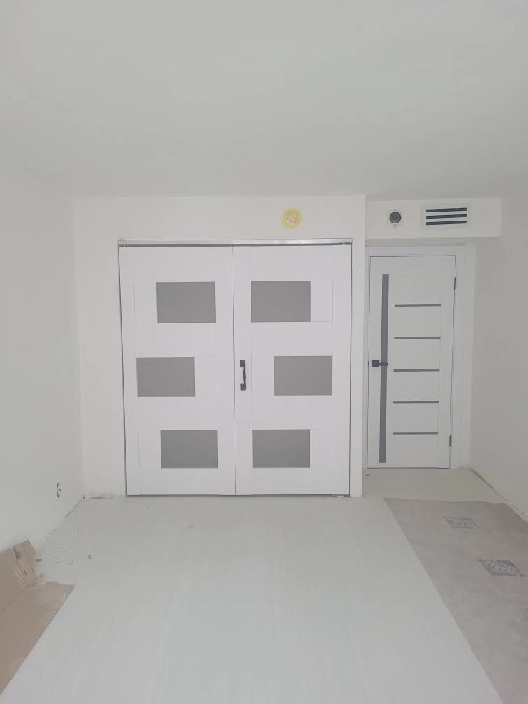 Single mdf modern interior swing door with frosted glass | Sete 6933 Nordic White | 18 x 80 photo#14