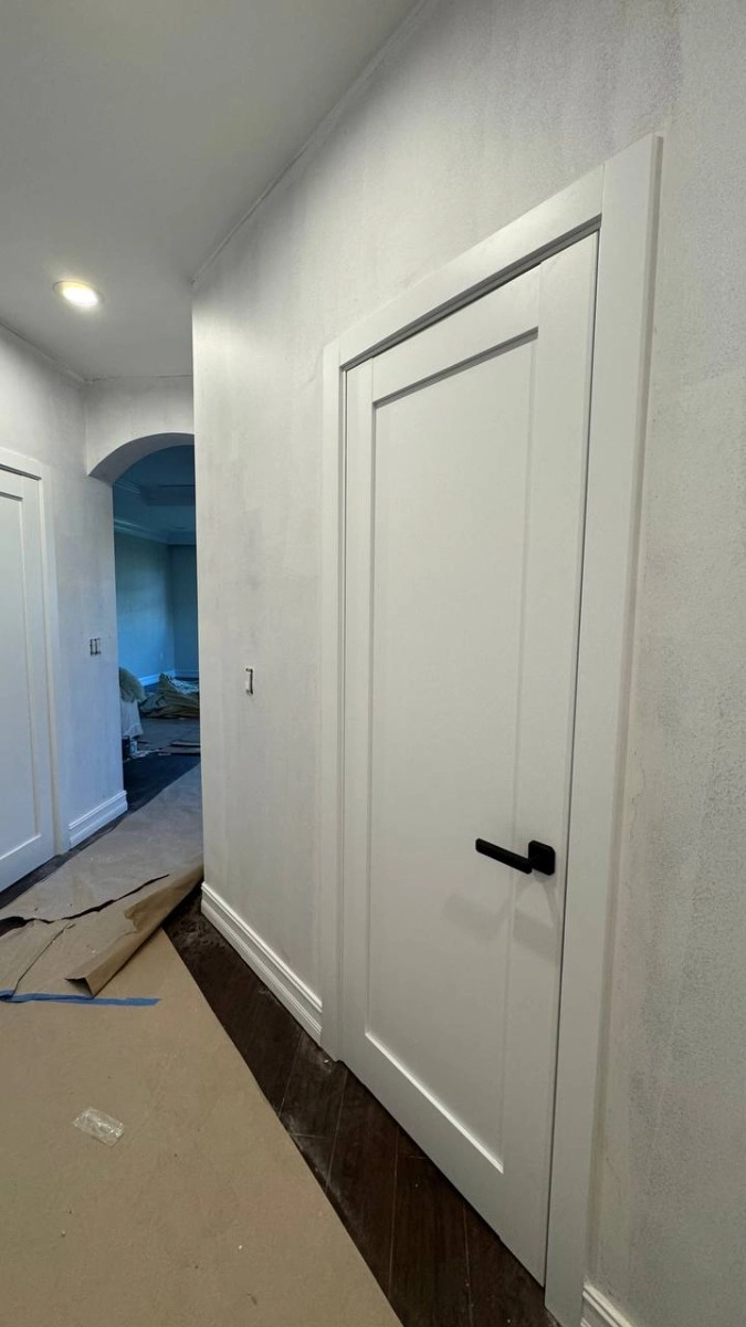 Single mdf shaker interior swing door | Quadro 4111 White | 18 x 80 photo#11