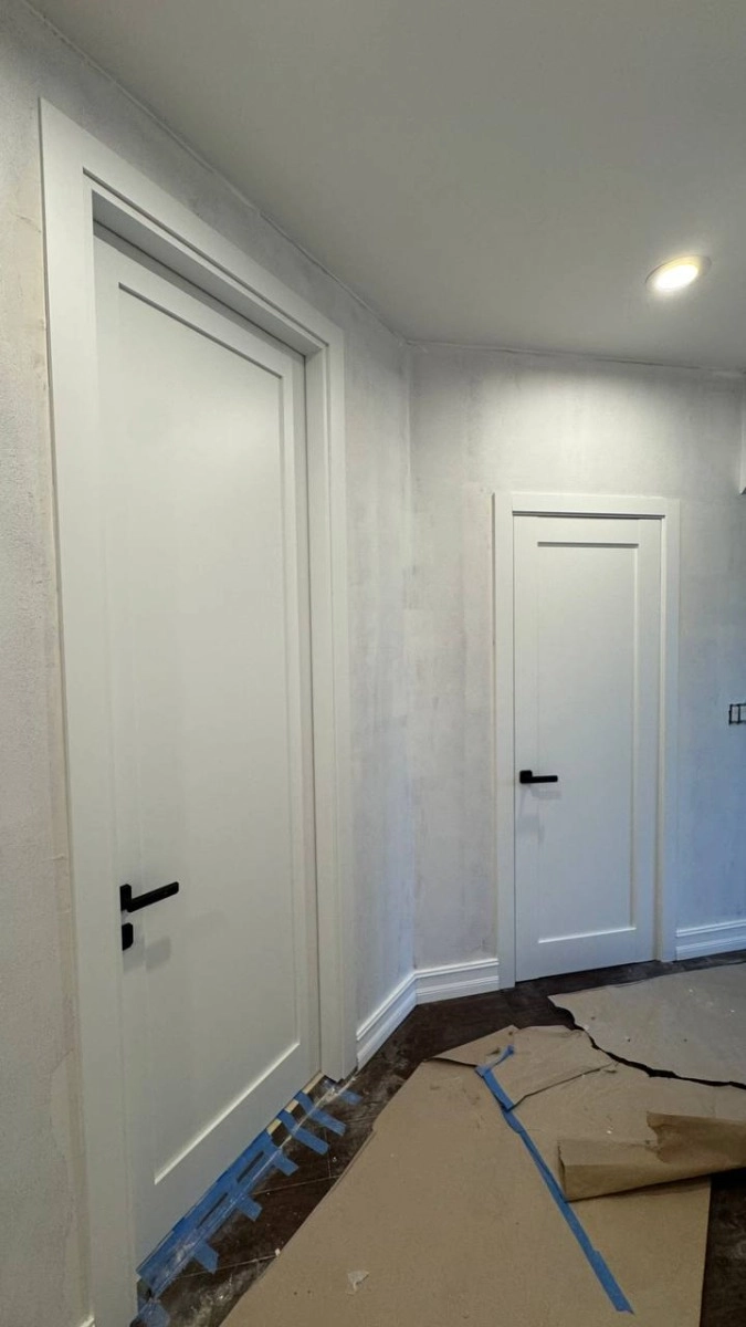 Single mdf shaker interior swing door | Quadro 4111 White | 18 x 80 photo#12