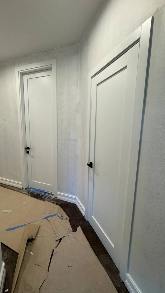 Single mdf shaker interior swing door | Quadro 4111 White | 18 x 80 photo#14