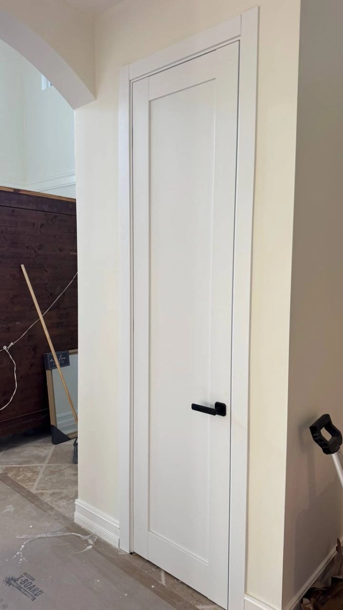 Single mdf shaker interior swing door | Quadro 4111 White | 18 x 80 photo#15
