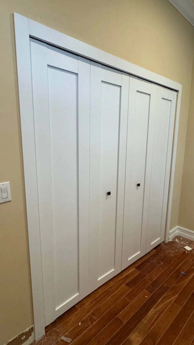 Single mdf shaker interior swing door | Quadro 4111 White | 18 x 80 photo#31