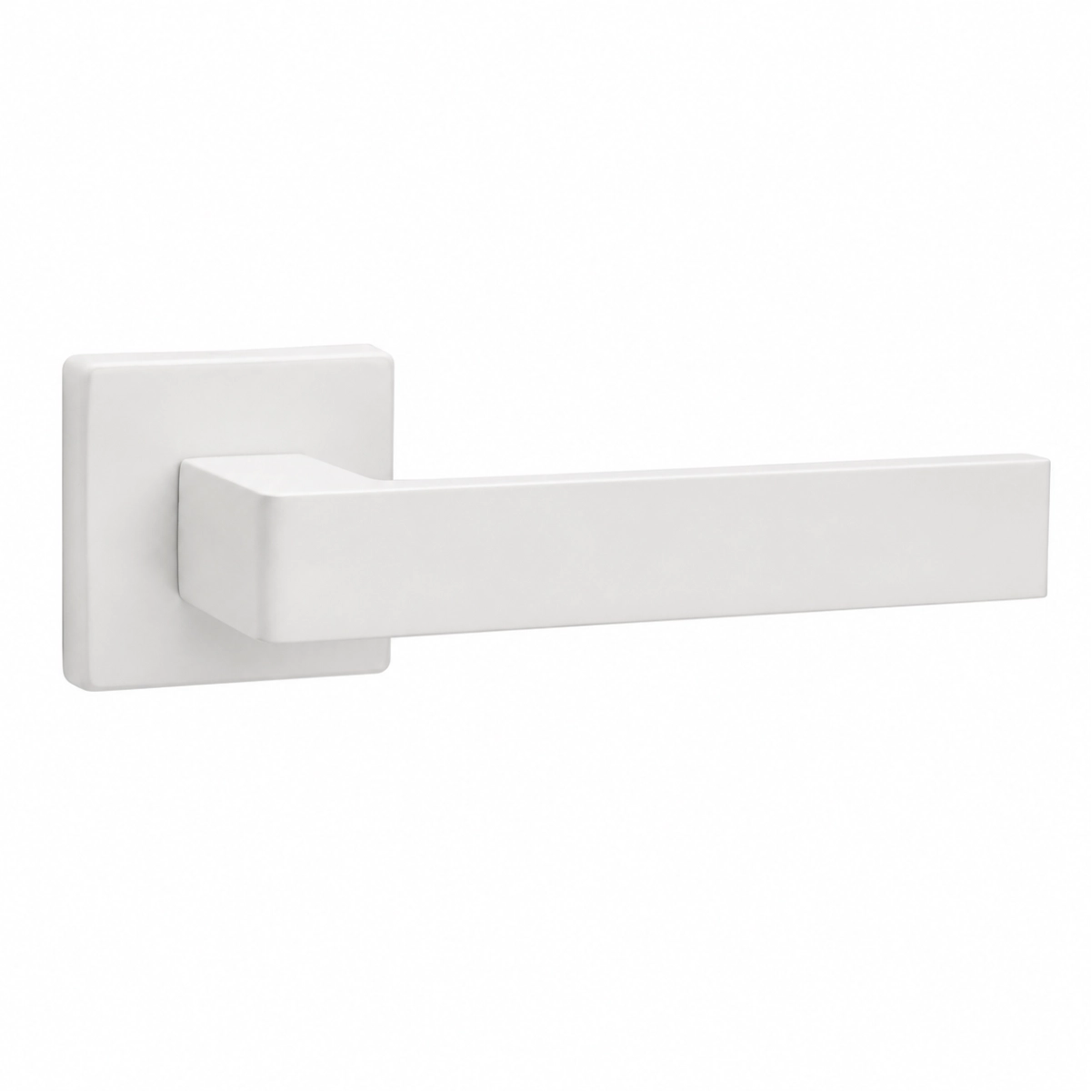Modern Square Handle - White (Standard (Europe)) || Hidden Door | Ego 5005 Marble Oak Concealed Metal Frame 18" x 80" Right-hand Inswing
