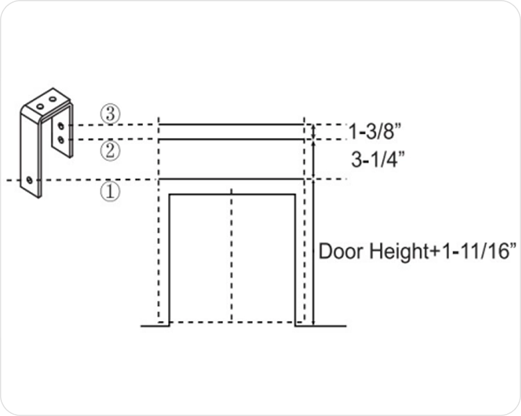 Draw 3 reference lines on wall