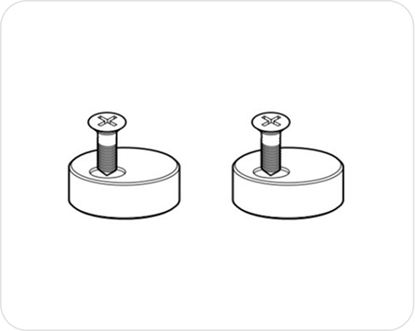 E - anti-jump discs with screws