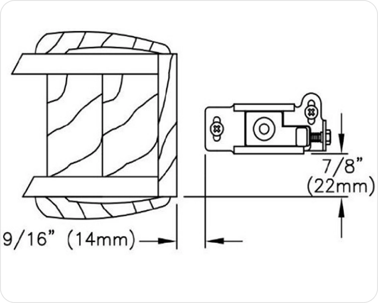 Fasten floor bracket