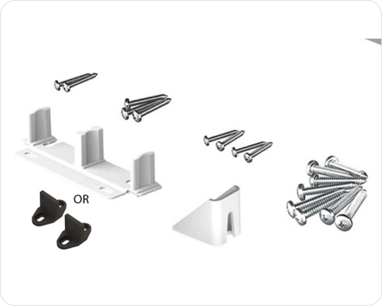Bypass door parts accessories