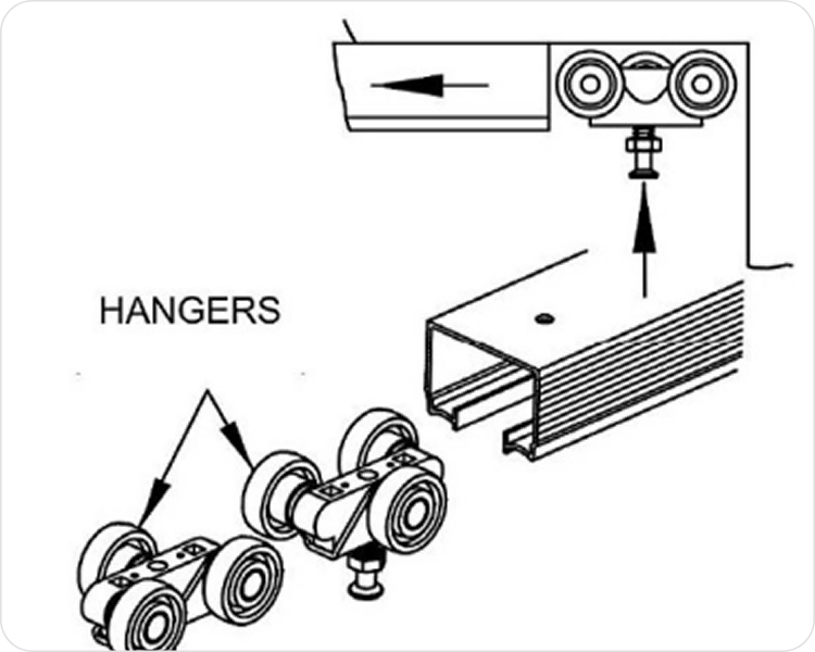Mount track to header
