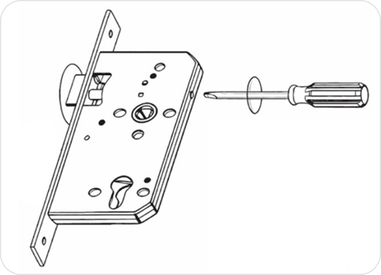 Set the latch-bolt direction