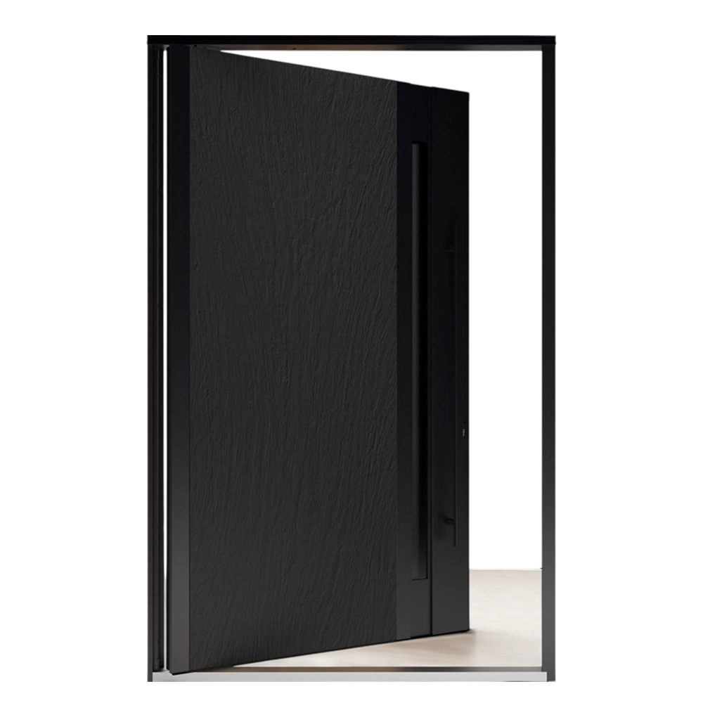 Exterior aluminum pivot entrance doors