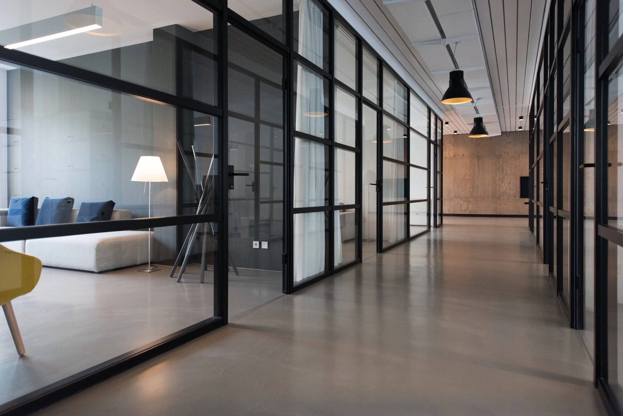 Glass door