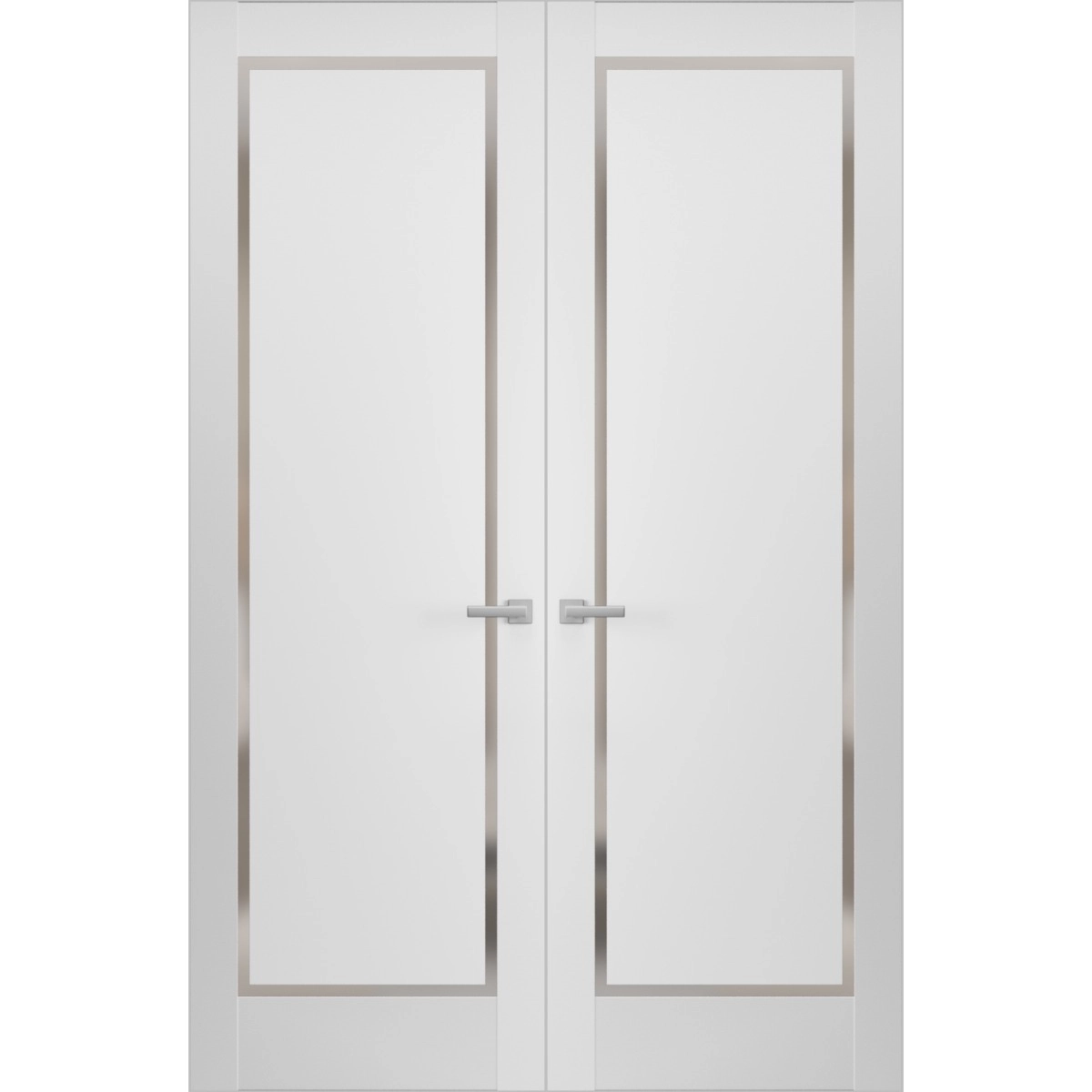 
Double frameless doors