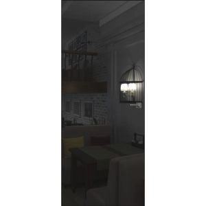 
Hidden mirror doors