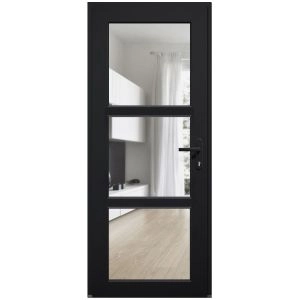 
Black patio doors