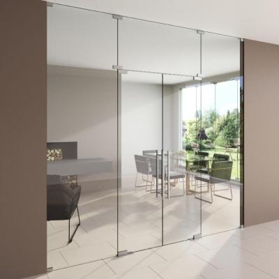 Glass doors in interior design: transparency and lightness
