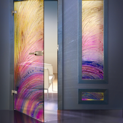 Doors with drawings and engravings: a personal touch