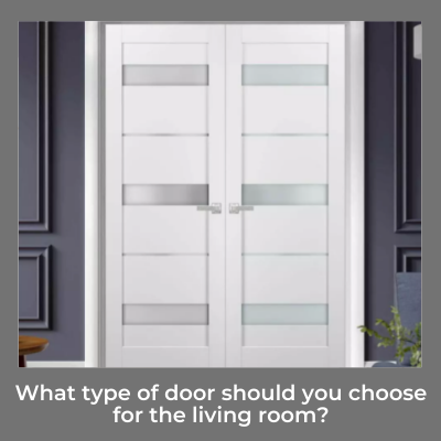What type of door should you choose for the living room?