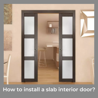 How to install a slab interior door?