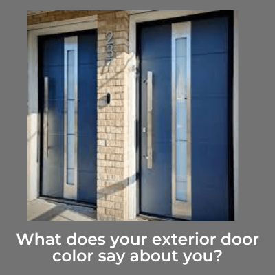 What does your exterior door color say about you?