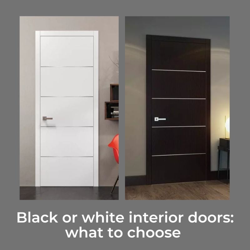Black or white interior doors: what to choose 