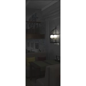 
Hidden mirror doors